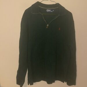 Polo by Ralph Lauren Medium Green Quarter Zip Jacket Y2K